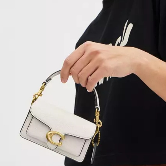 NWT❤️ Coach Tabby 12 Mini Chalk White Crossbody CN731 - Picture 7 of 12